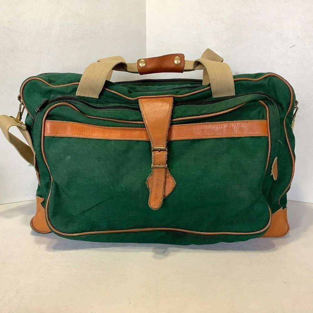 Vintage Wilderness Experience Duffle Bag Green 20